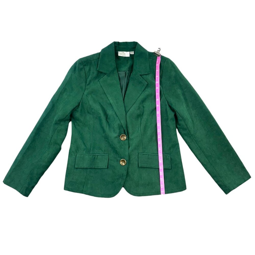 Studio Works Green Suede Blazer - Picture 8 of 8